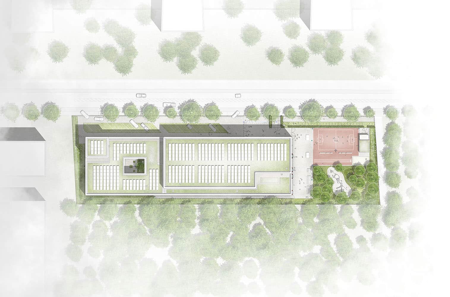 Grundschule friedensstraße köln grow landschaftsarchitektur schulhof